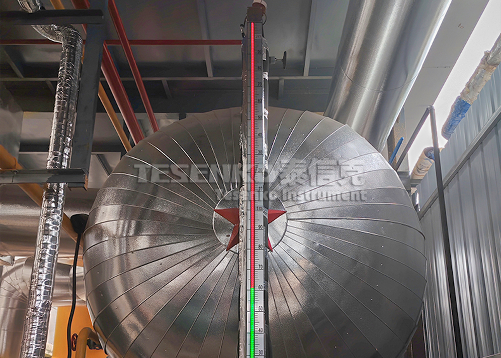 泰信克儀表--磁敏電子雙色原料儲(chǔ)蓄罐客戶(hù)使用現(xiàn)場(chǎng)